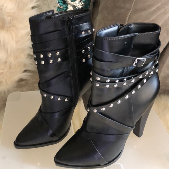 Aldo Shoes - **HOT! NEVER WORN**Black Studded Ankle Boots